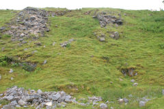 
The back wall of the forge, Garnddyrys Forge, June 2009